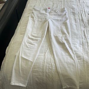 Spanx like new bright white denim jegging.